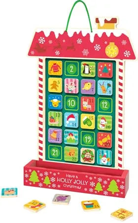 172744 Tooky Toy Wooden Advent Cale (Pack of 6)