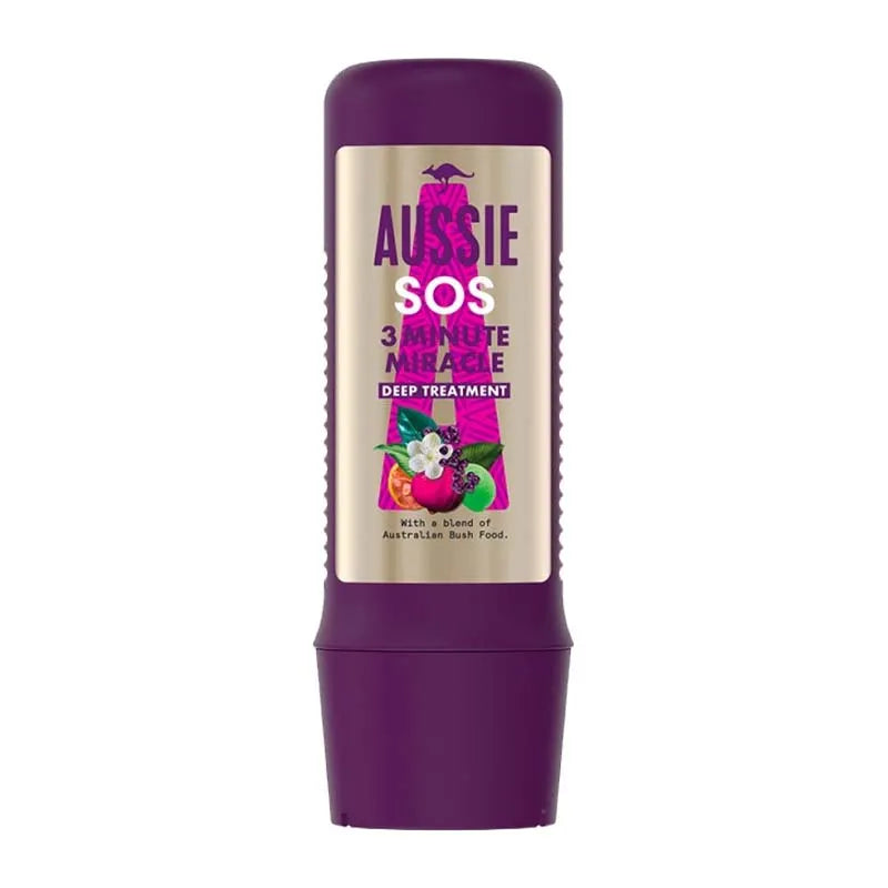 Aussie Sos 3 Minute Miracle Deep Repair Treatment 225ML (Pack of 6)