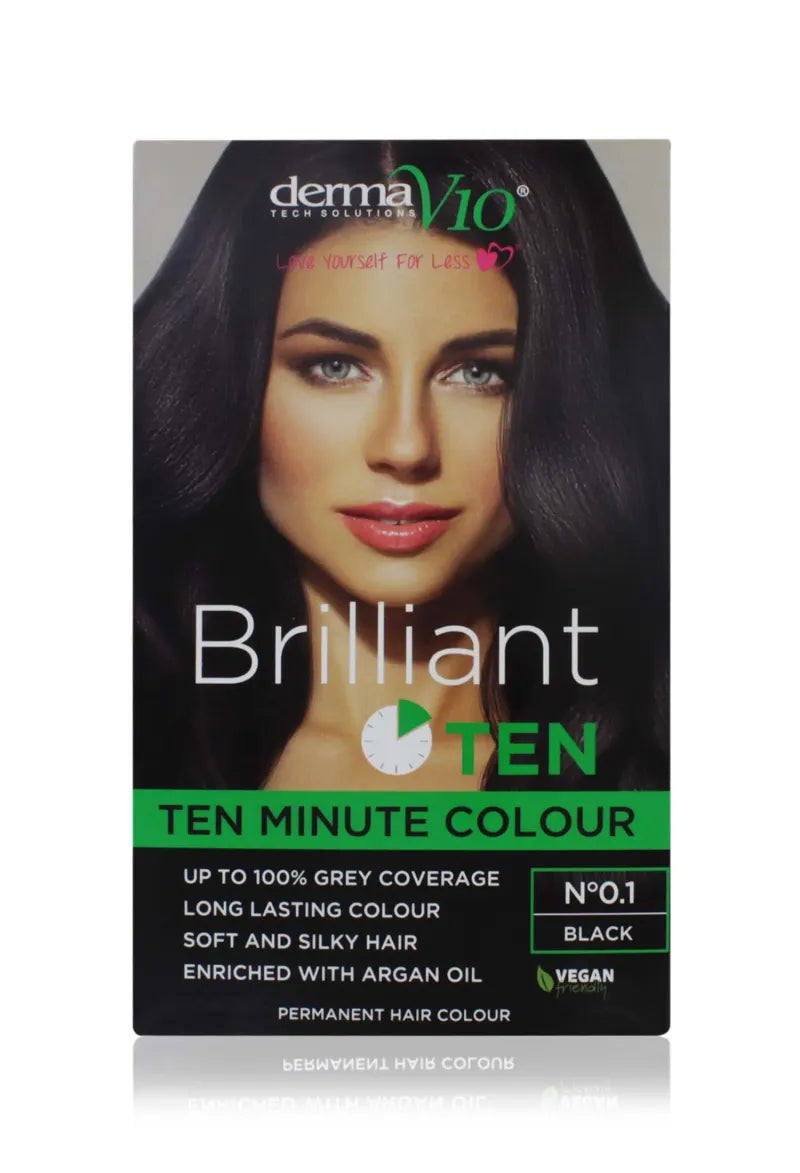 Brilliant Ten 10 Minute Colour No.1 Permanent Black (Pack of 6)