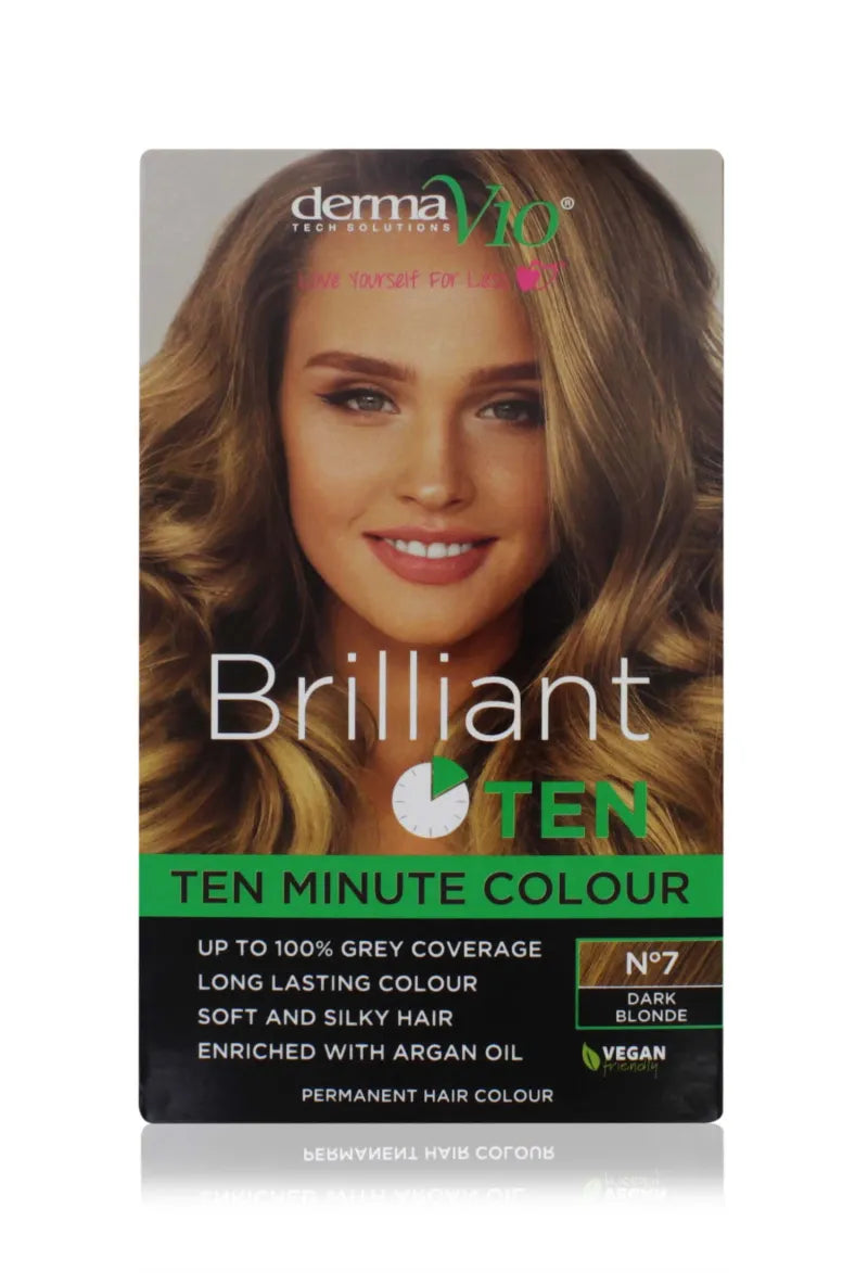 Brilliant Ten 10 Minute Colour No.7 Permanent Dark Blonde (Pack of 6)