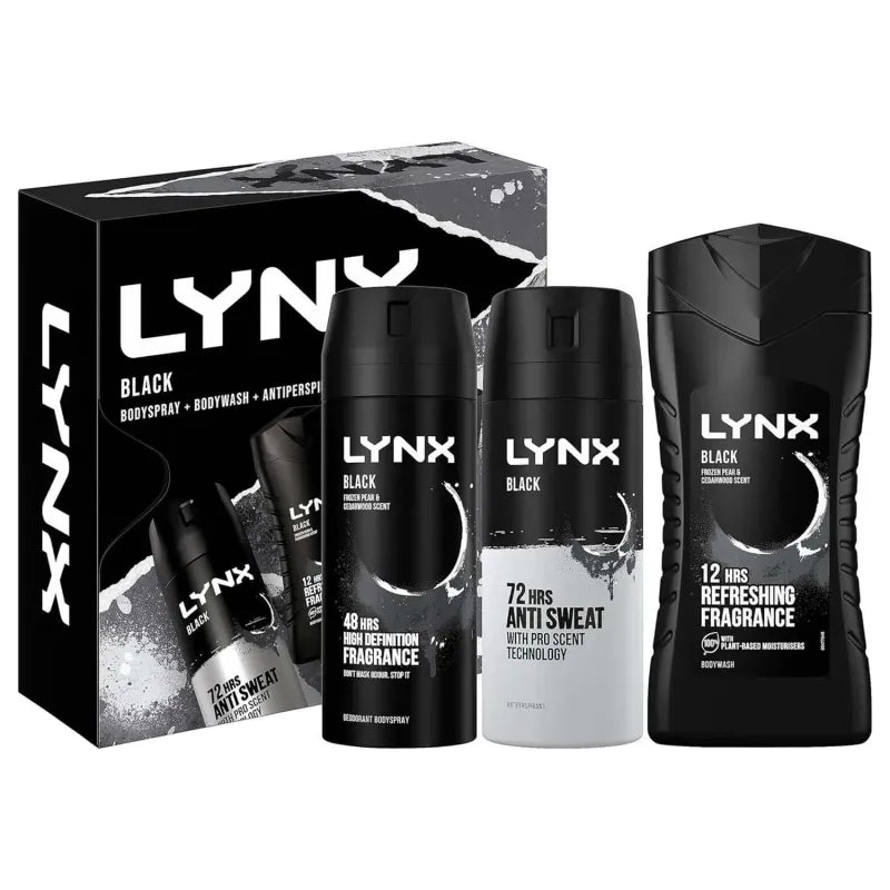 Lynx Black Trio Set (Pack of 6)