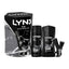Lynx Black 3Pce Sock Set X4 (Pack of 4)
