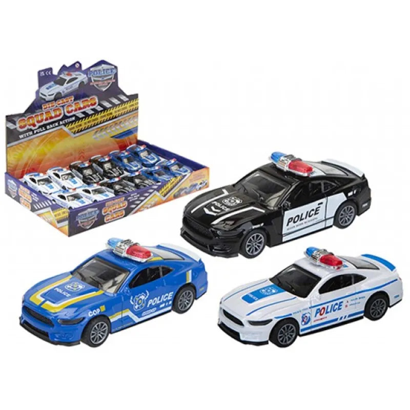 421095 Diecast Police Car Disp X12 (Pack of 12)