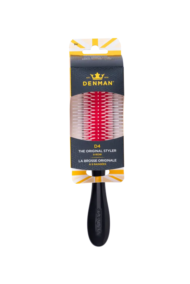 Denman D4 Brush 9 Row (Pack of 6)