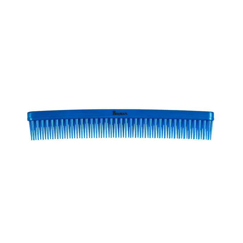 Denman D12 Tame 'N' Tease 3 Row Comb Blue (Pack of 6)