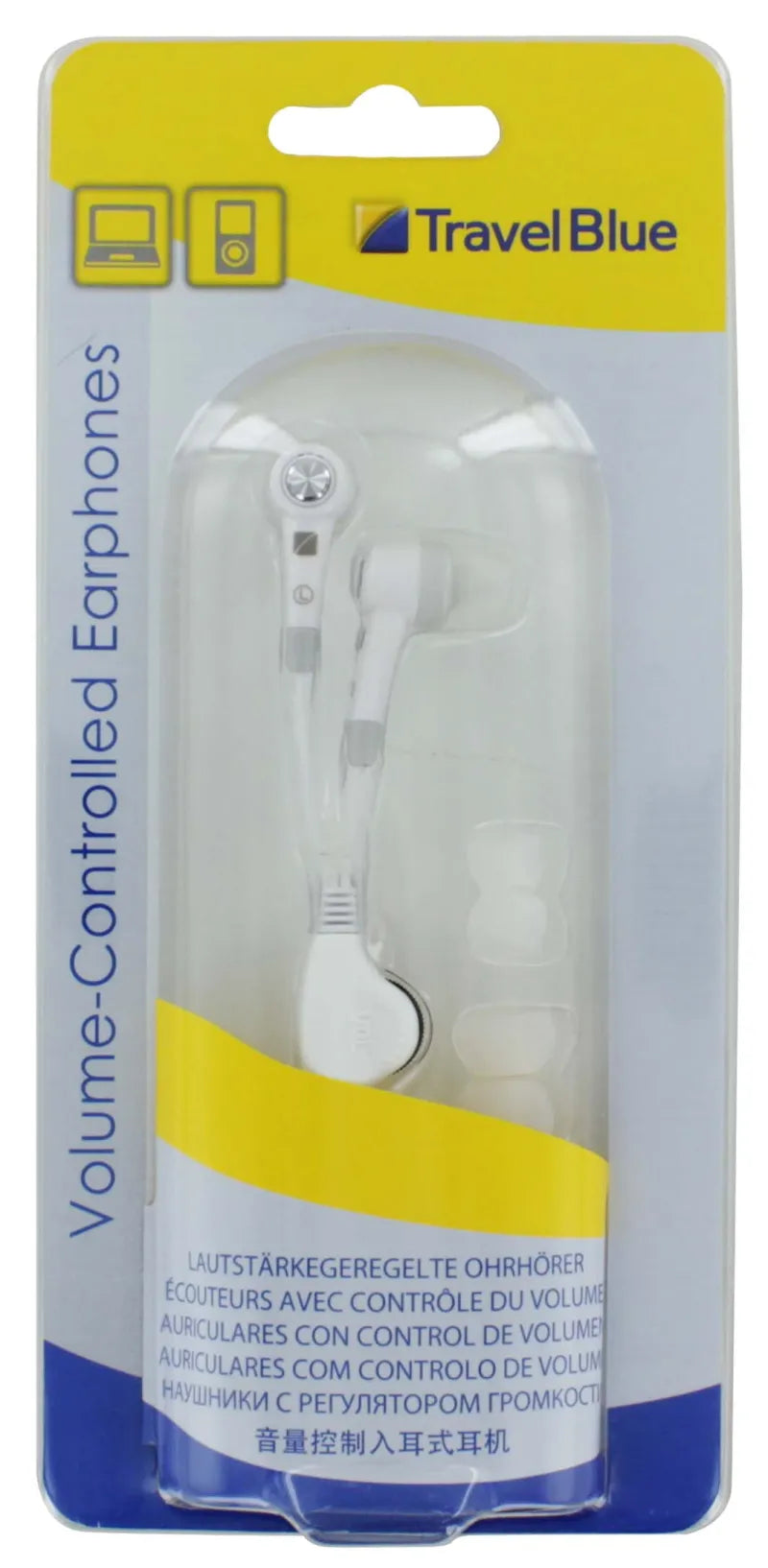 Travel Blue Volume Control Ear Phones 551 (Pack of 3)