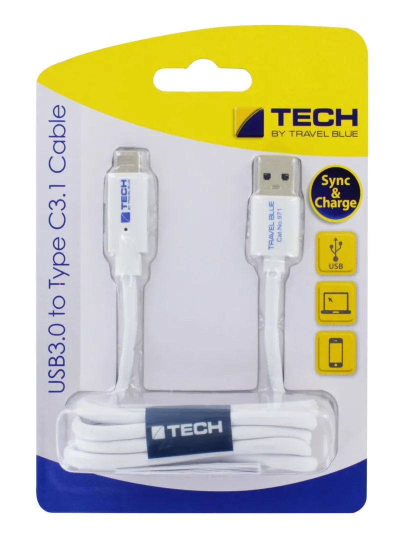 Travel Blue Usb3.0 To Type C3.1 Cable 971 (Pack of 3)
