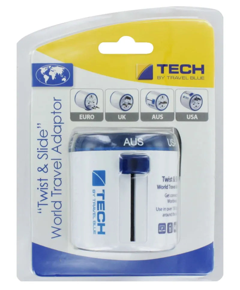 Travel Blue Twist & Slide Ww Adaptor 261 (Pack of 3)