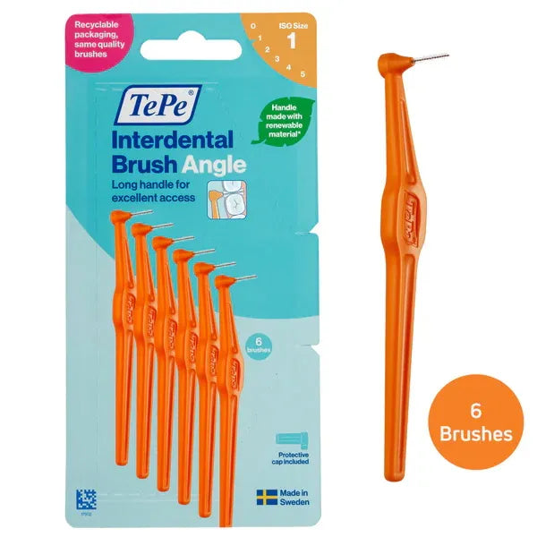 Tepe Angle Interdental Brush Orange X 12 (Pack of 12)