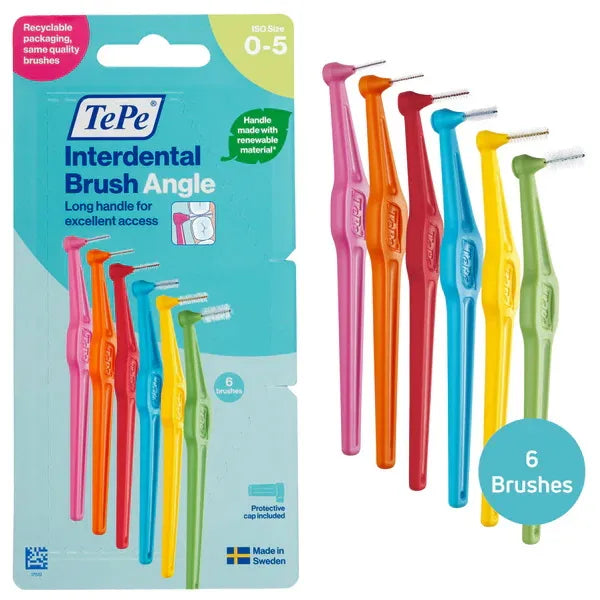 Tepe Angle Interdental Brush Mixed Pack X 12 (Pack of 12)