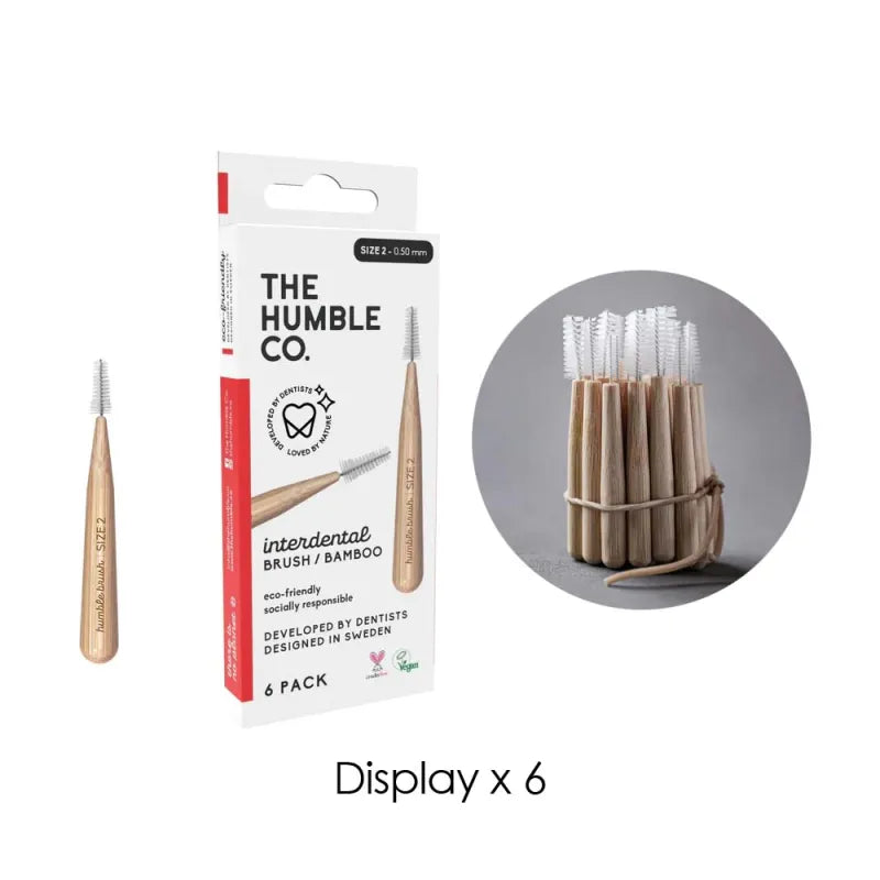 Humble Bamboo Interdental Brush 0.50Mm (Pack of 6)