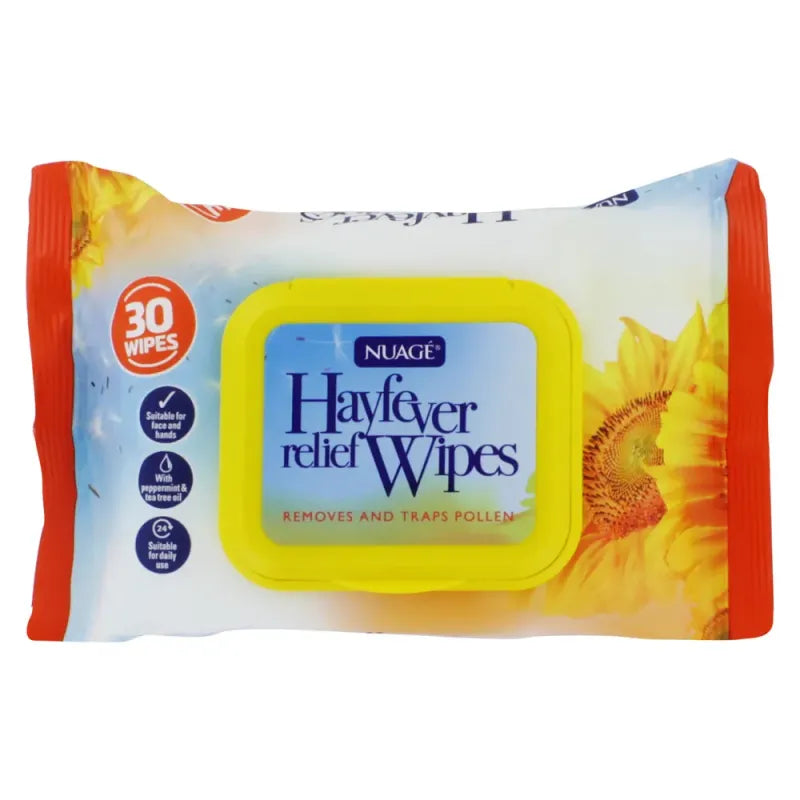 Nuage 30 Hay Fever Relief Wipes (Pack of 24)