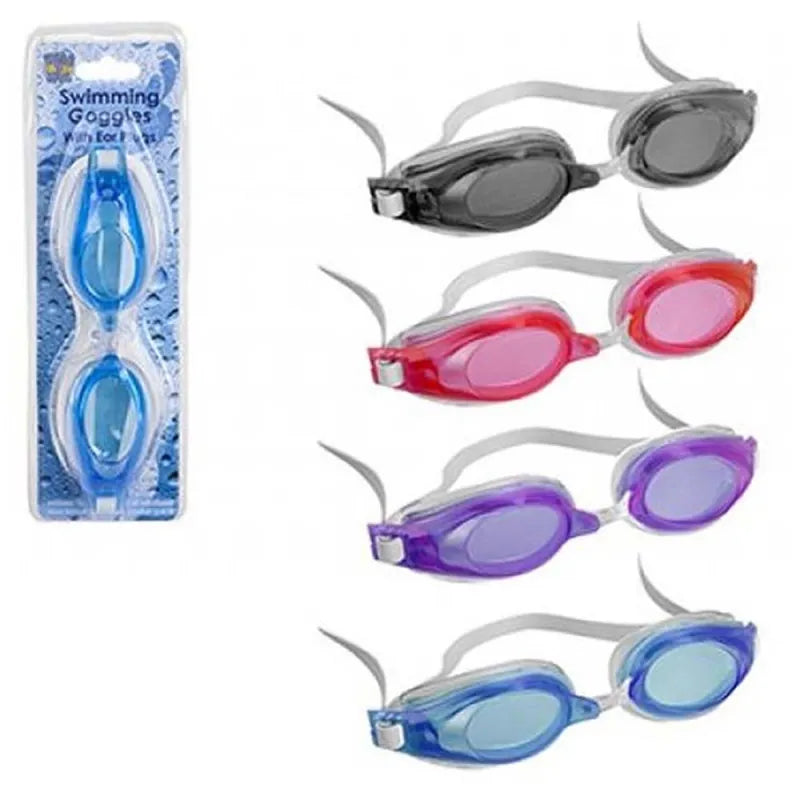 121003 Swimming Goggle With Ear Plugs (Pack of 6)