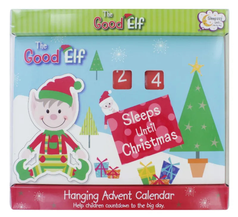 D30004 The Good Elf Wooden Countdown (Pack of 6)