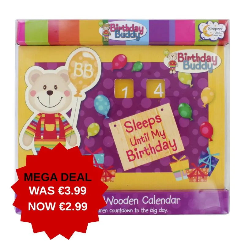 D30005 Birthday Buddy Wooden Countdown***Special 25 (Pack of 12)