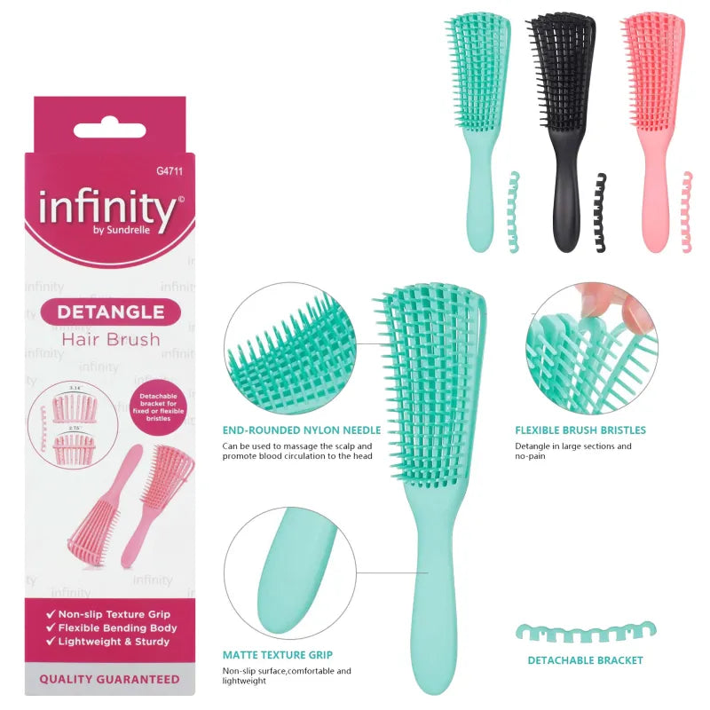 Infinity Detangle Lightweight Brush (Pack of 6)