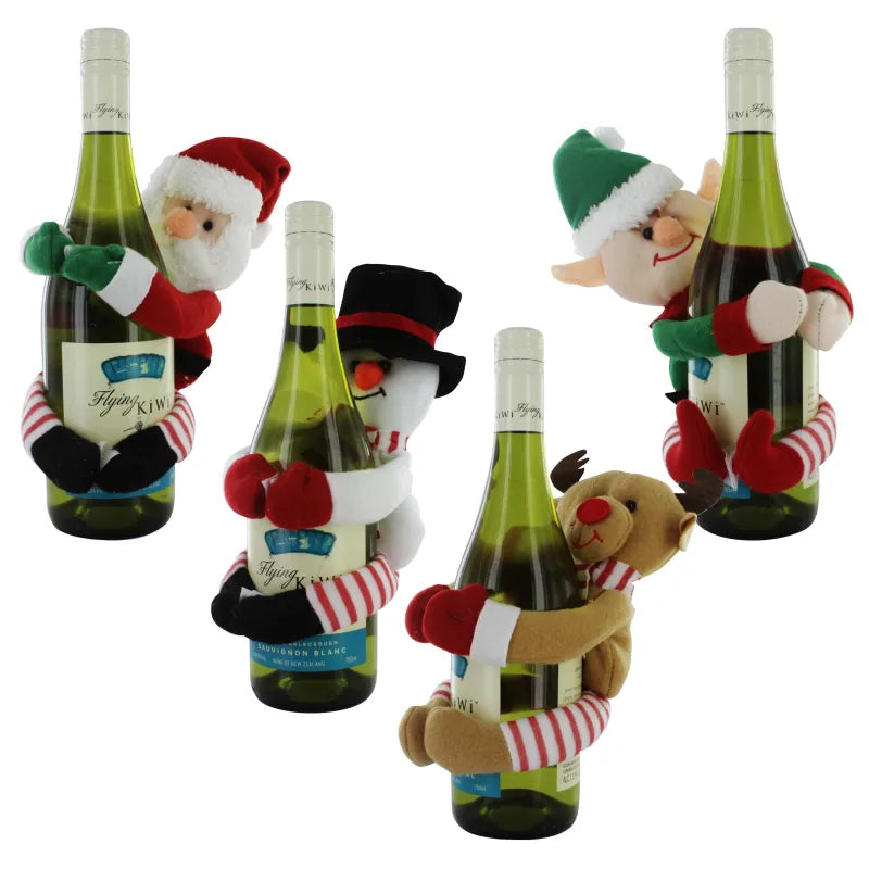 Xma8888Ob Xmas Character Wine Bottle Holder (Pack of 12)