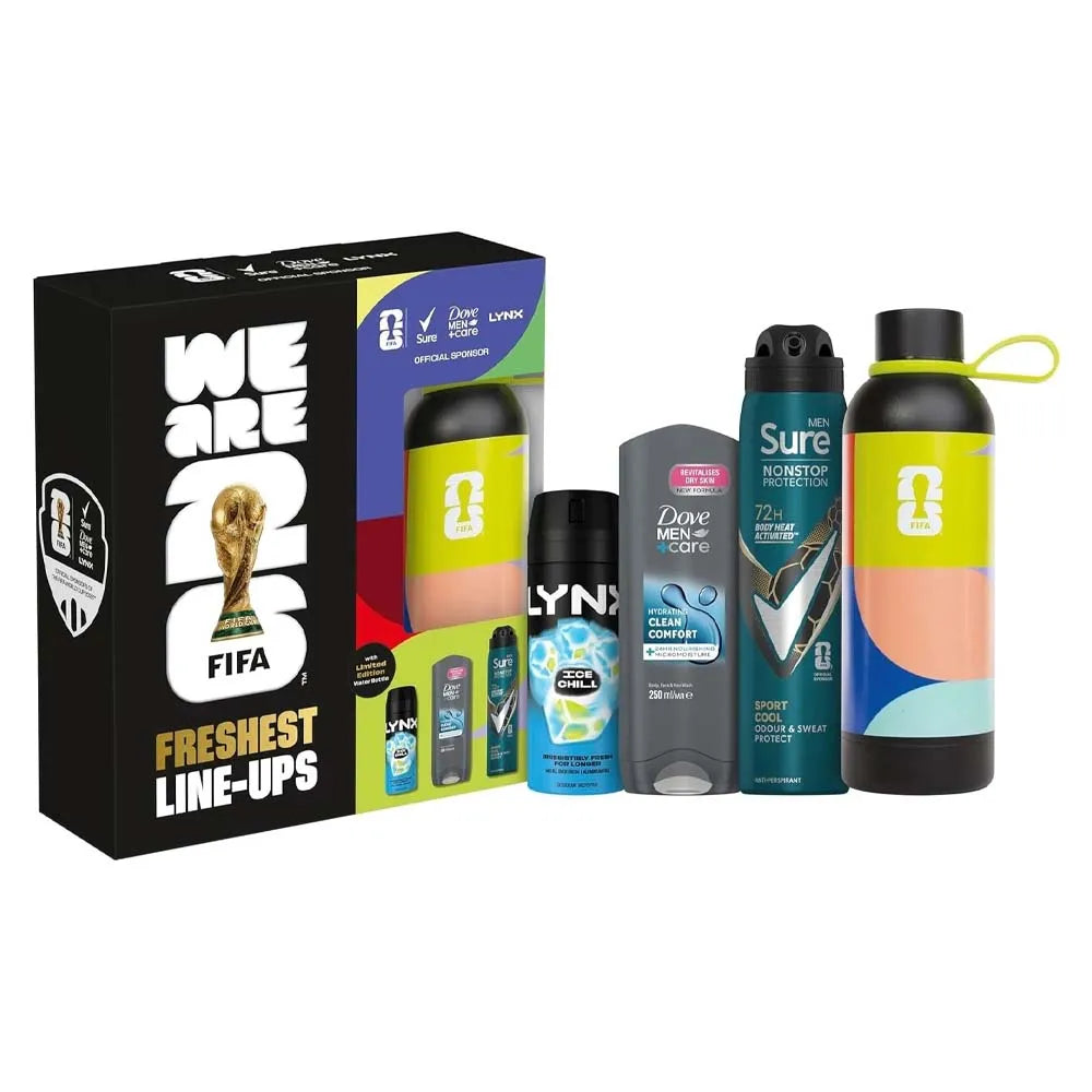 Fifa Inspired Waterbottle For Him Gift Set X 4 (Pack of 4)