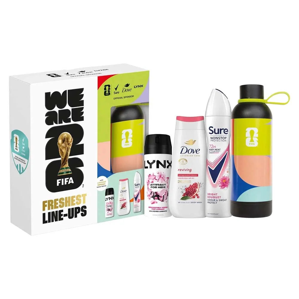 Fifa Inspired Waterbottle For Her Gift Set X 4 (Pack of 4)