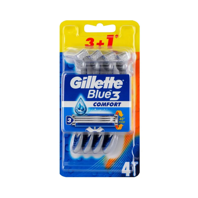 Gillette Blue 3 Comfort Razors 4S (Pack of 6)