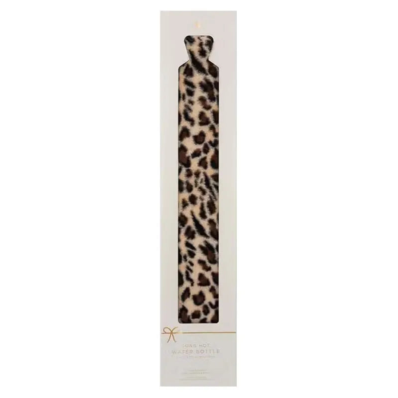So Long Leopard Fur Long Hot Water Bottle Boxed***Special (Pack of 3)