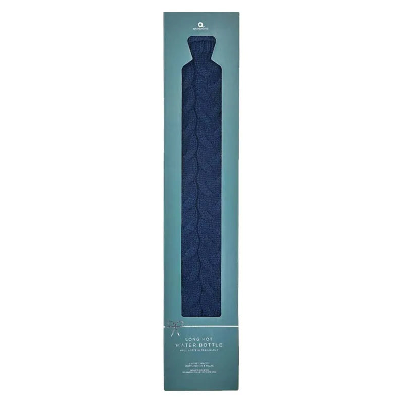 So Long Navy Knit Long Hot Water Bottle Boxed***Special (Pack of 3)