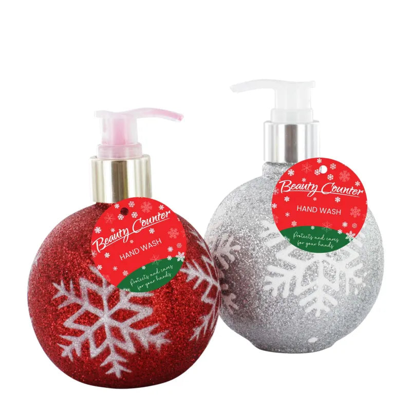 Beauty Counter Xmas Glitter Ball Hand Soap 320ML (Pack of 6)