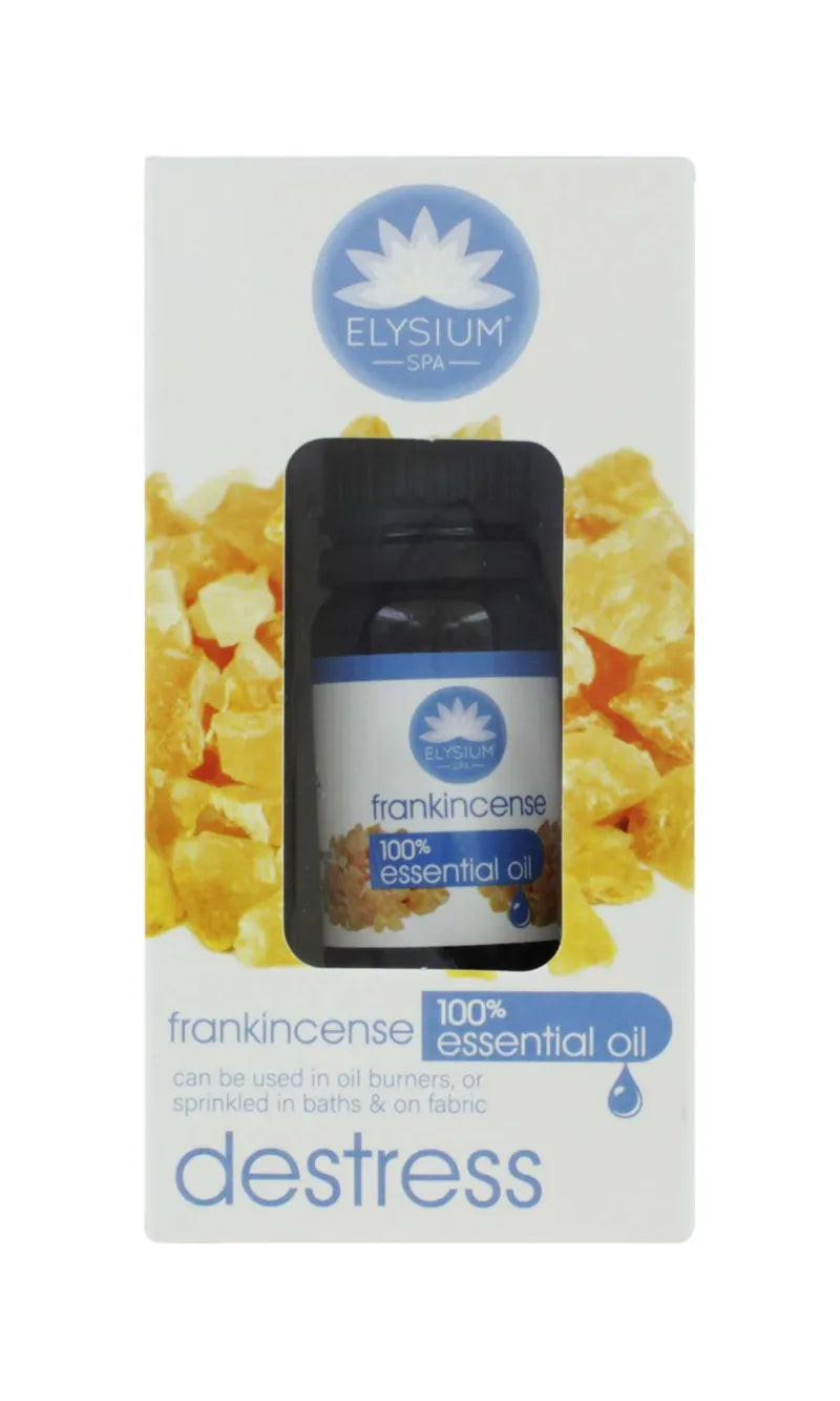 Elysium Spa Destress Essential Oil Frankincense 10ML Ely1052 (Pack of 12)