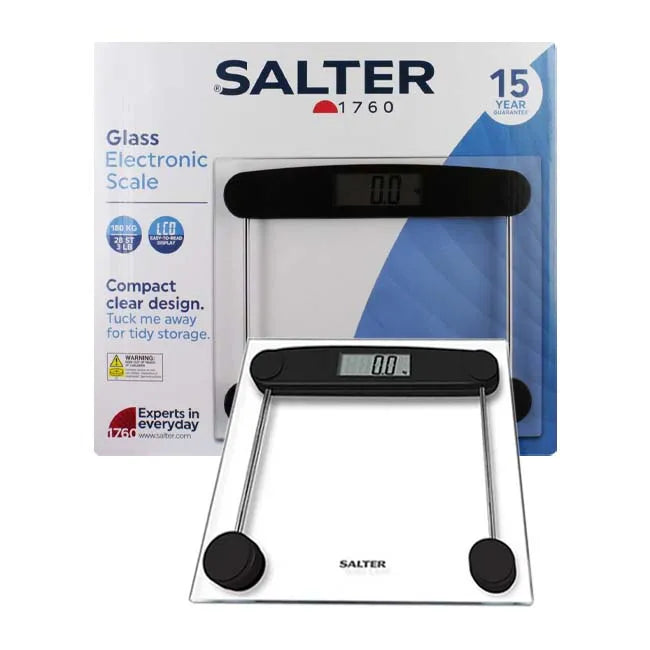 9208 Bcfeu12 Salter Glass Compact Weighting Scales (Pack of 3)