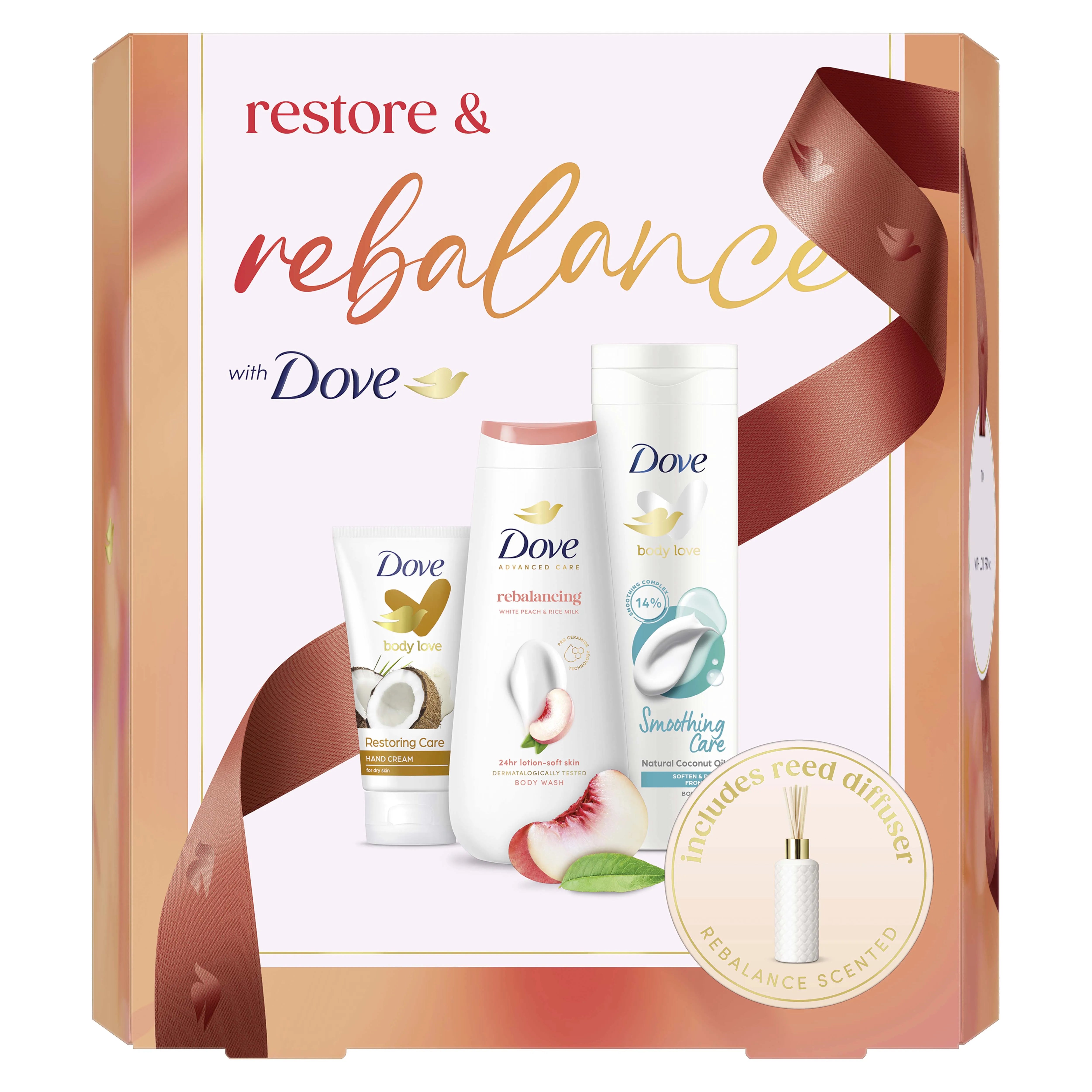 Dove Restore & Rebalance With Reed Diffuser Gift Set X 5 (Pack of 5)