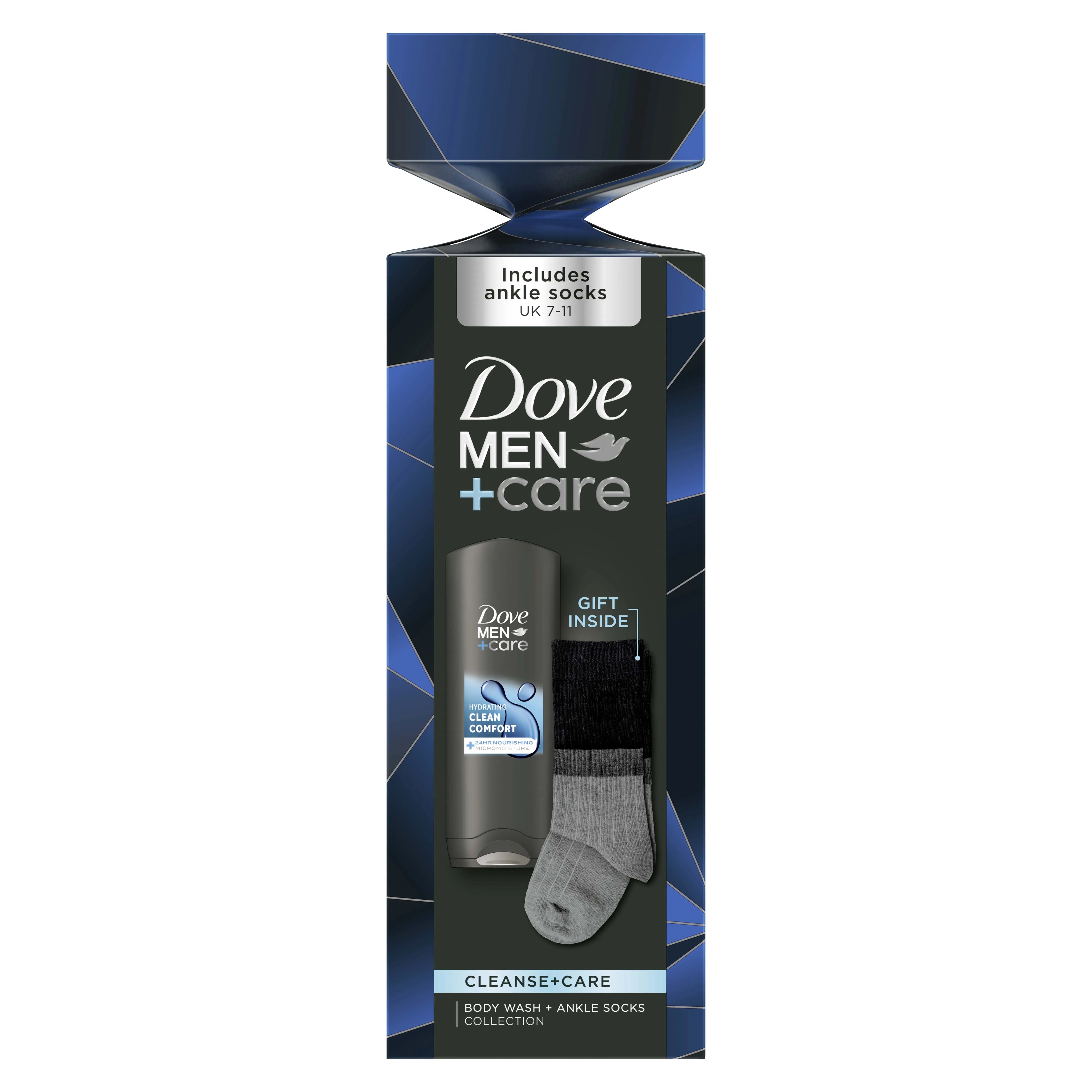 Dove Men + Care Clean + Body Wash & Socks Gift Set X 6 (Pack of 6)