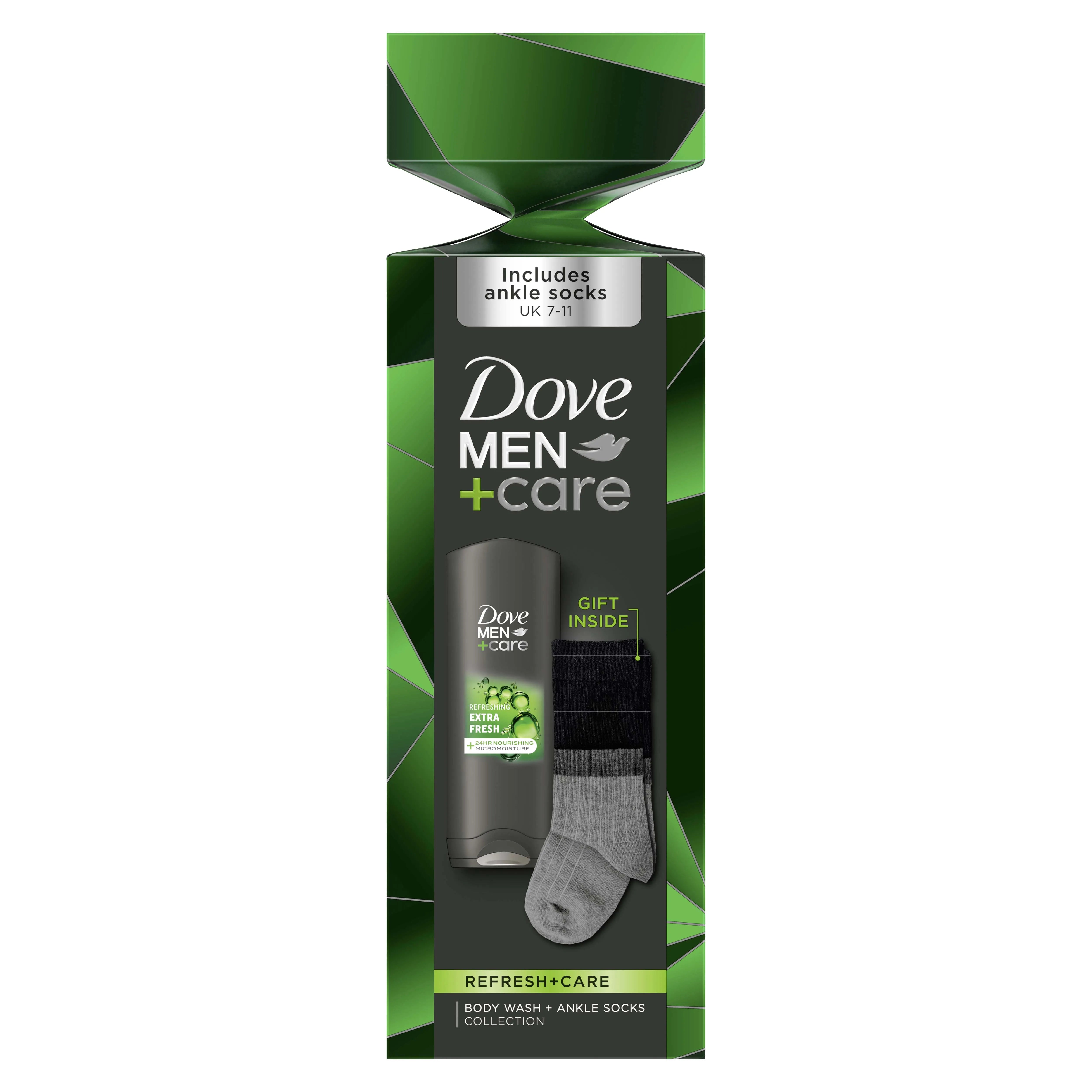 Dove Men + Care Refresh + Care Body Wash & Socks Gift Set X 6 (Pack of 6)