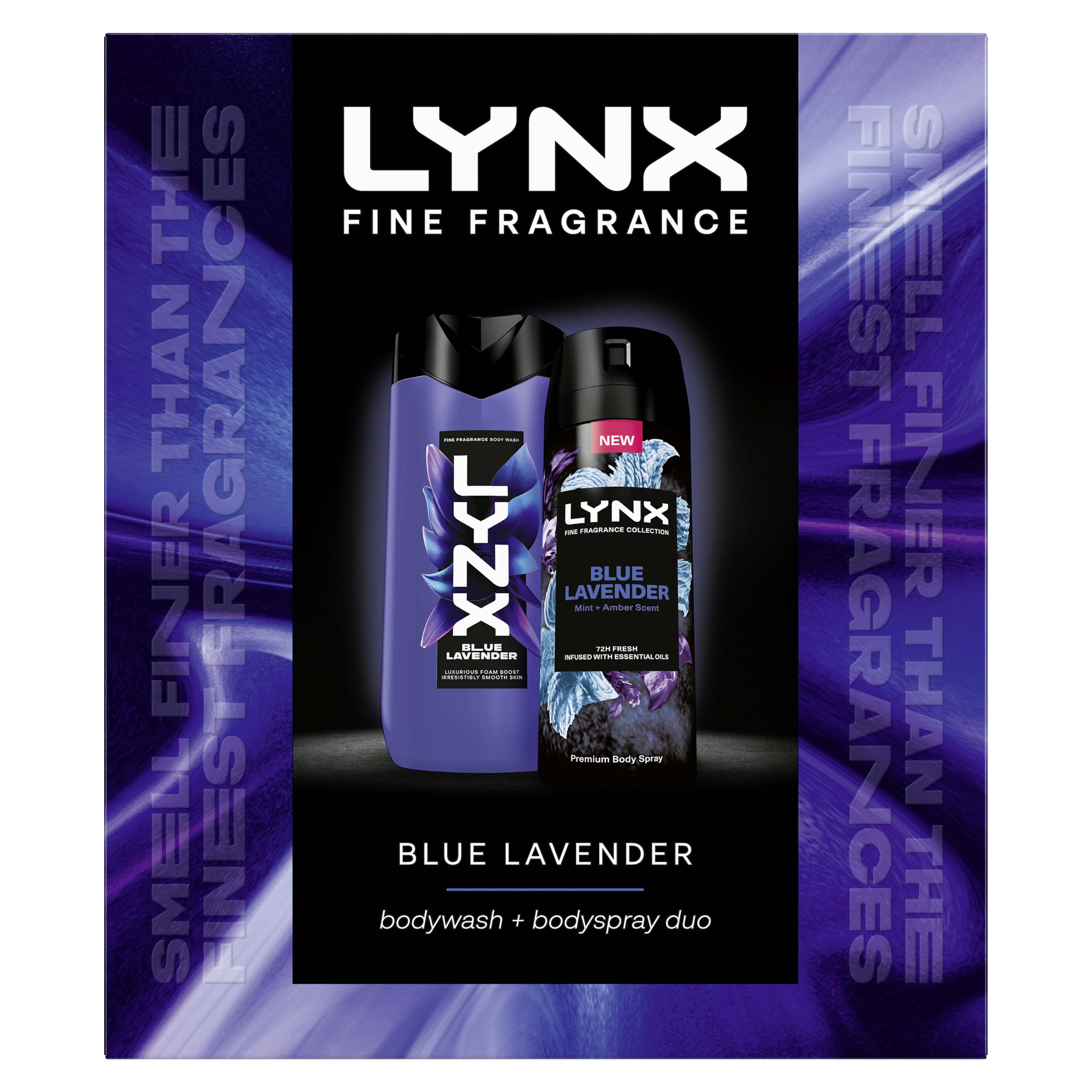 Lynx Fine Fragrance Blue Lavender & Bodyspray & Bodywash Gift Set X 5 (Pack of 5)