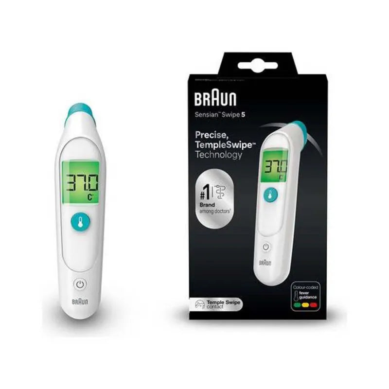 Braun Bst200 Temple Swipe Forehead Thermometer (Pack of 3)