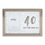 8180386 40 Year Photo Frame (Pack of 3)