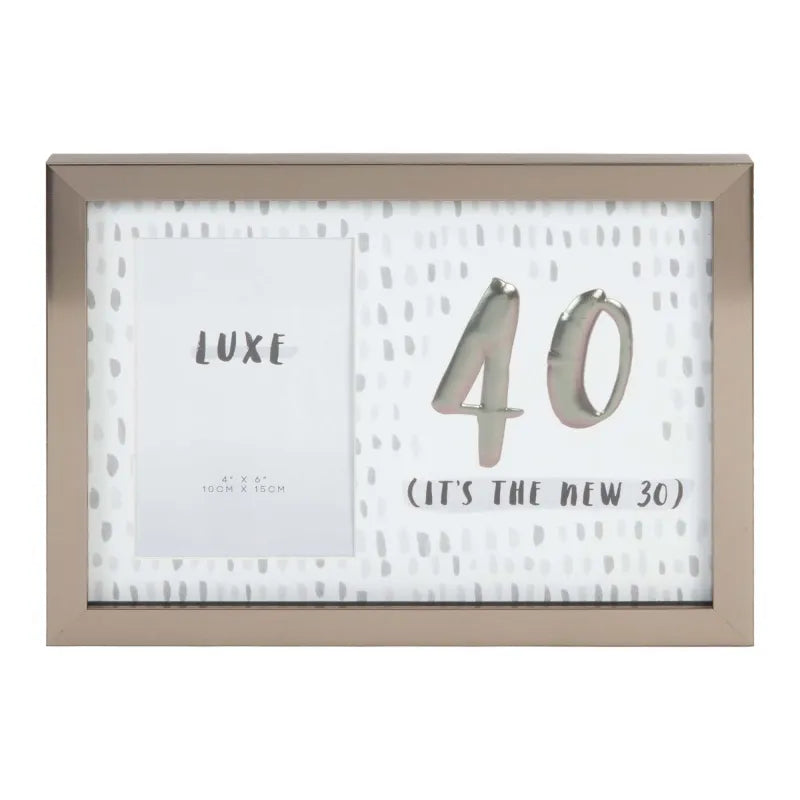 8180386 40 Year Photo Frame (Pack of 3)