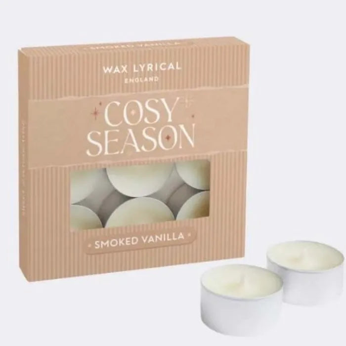 Wax Lyrical Cosy Season 9 Tealight Smoked Vanilla – scented candle