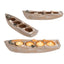 830466 Wooden Boat 4 Tealites Set (Pack of 6)