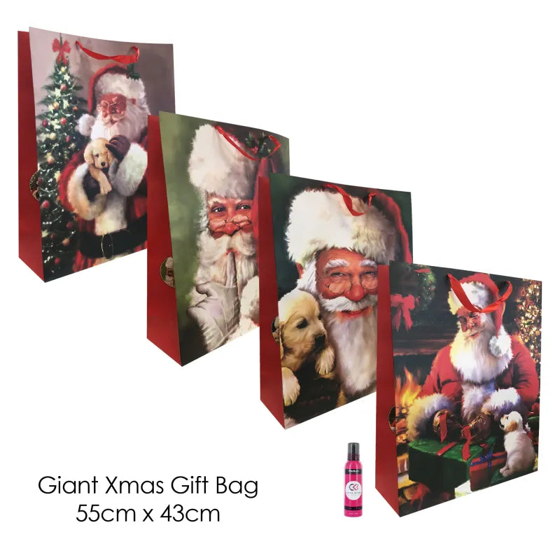 Xmas Gift Bag Half Giant (Pack of 6)