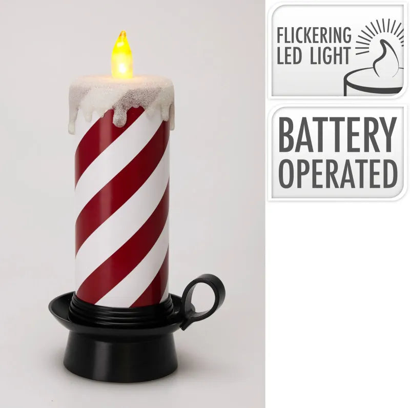 Agm100200 LED Candle Candy Cane 15X12X29 Lamp X9***Ds (Pack of 9)