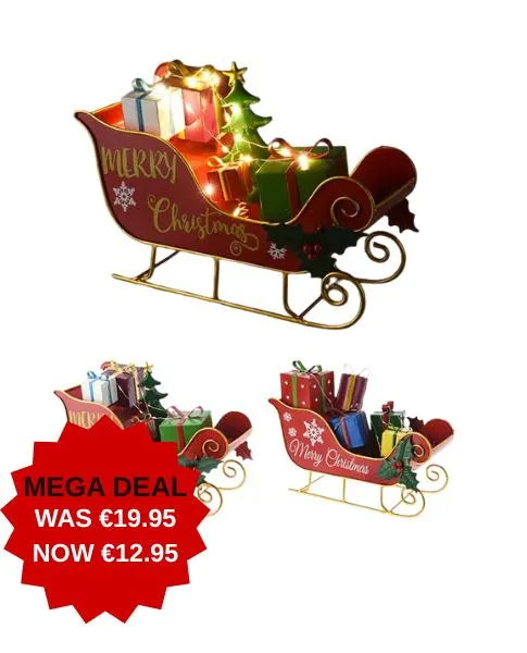 Alx630230 Sleigh With Presents And Lights X12***Ds***Special 26 (Pack of 12)