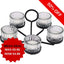 Acc365080 Tealight Holder Set Metal (Pack of 12)
