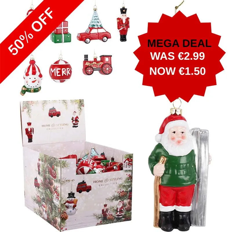 Ach000700 Hang Deco Xmas Figure 7Cm Mix Disp X63***Special 26 (Pack of 63)