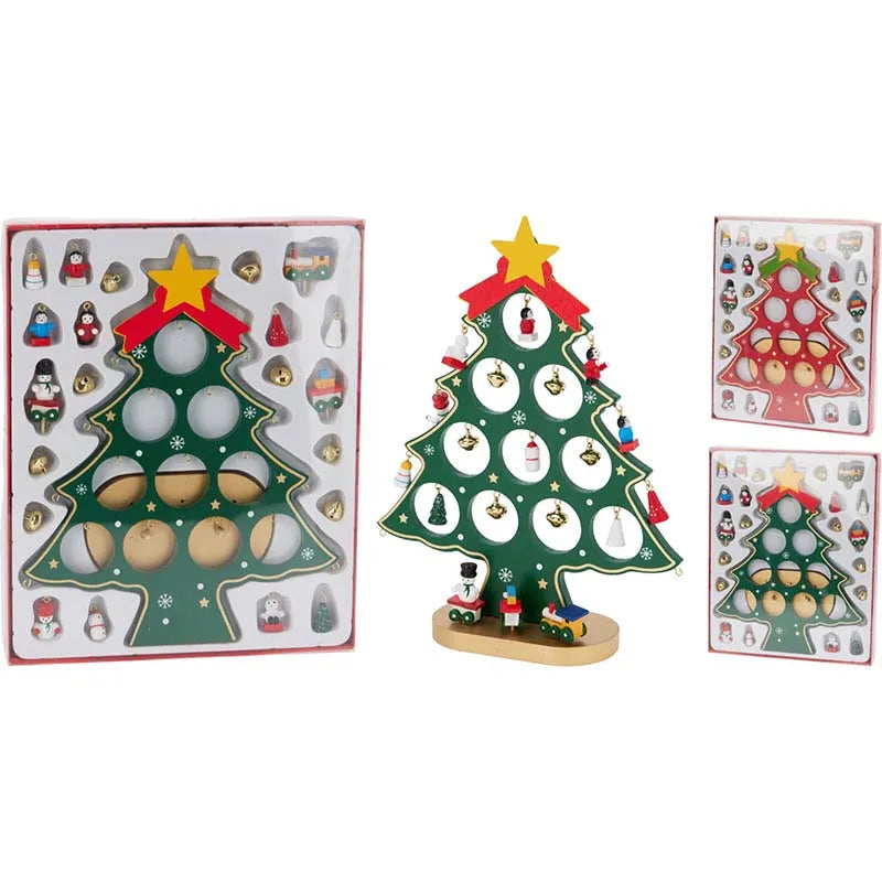 Gml000020 Xmas Tree With Hanging Decorations (Pack of 6)