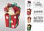 Ask007410 Giftbobx 25Cm Xmas Glitter With Cuddly (Pack of 3)