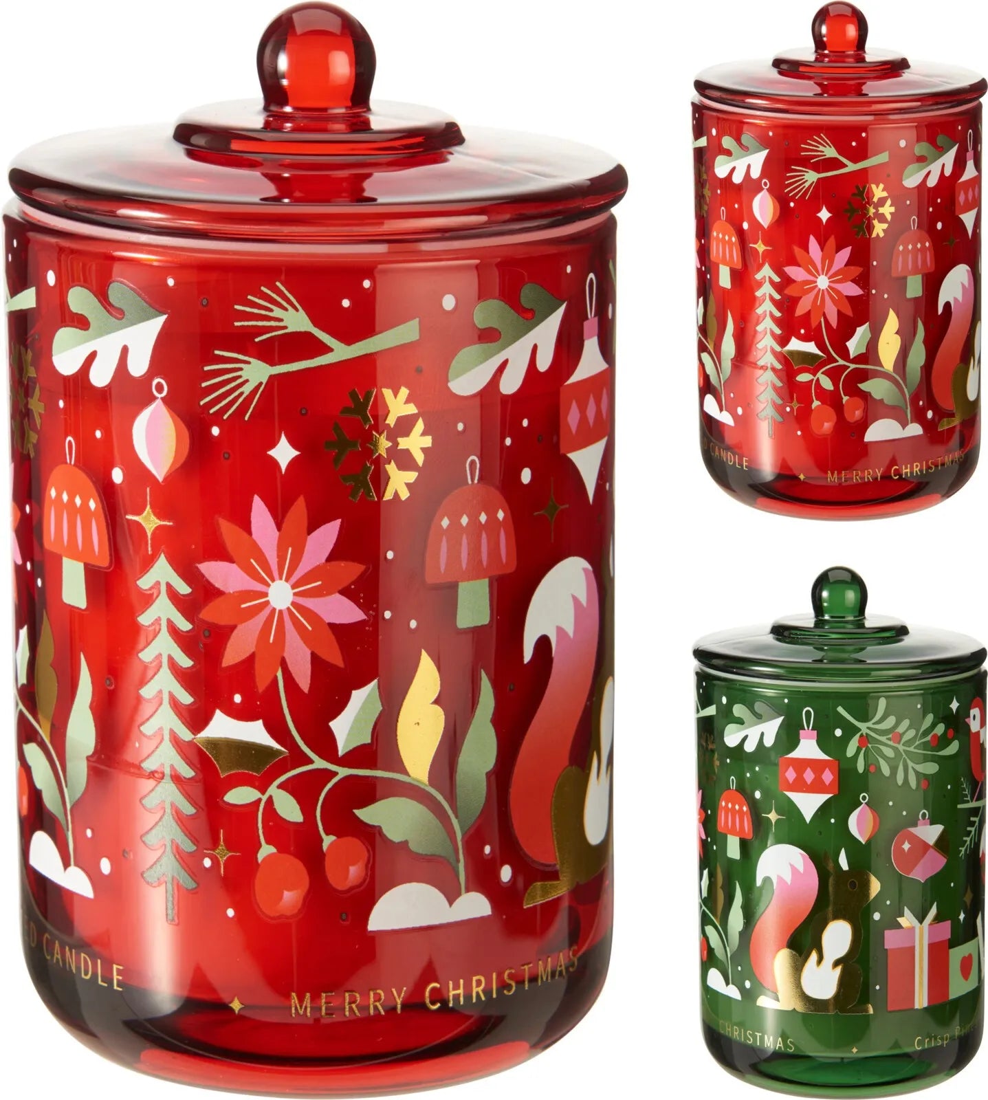 A90500000 Scented Candle 10X16Cm Xmas Jar (Pack of 3)