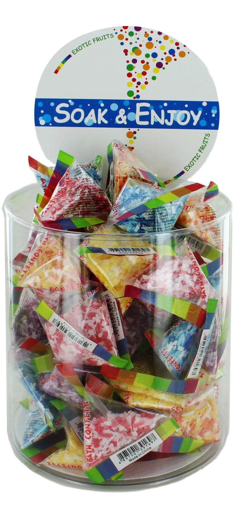 Bath Confetti Pyramid Tub X48 (Pack of 48)