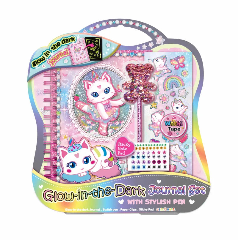 533Bkn Glow In The Dark Journal Set (Pack of 6)