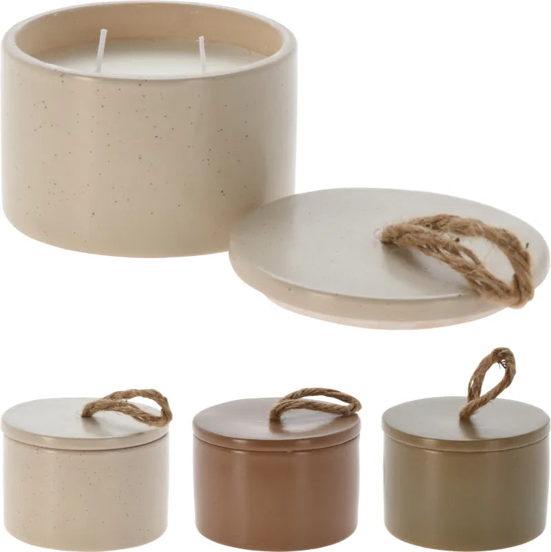 095004680 Candle In Porcelain Box X6 (Pack of 6)
