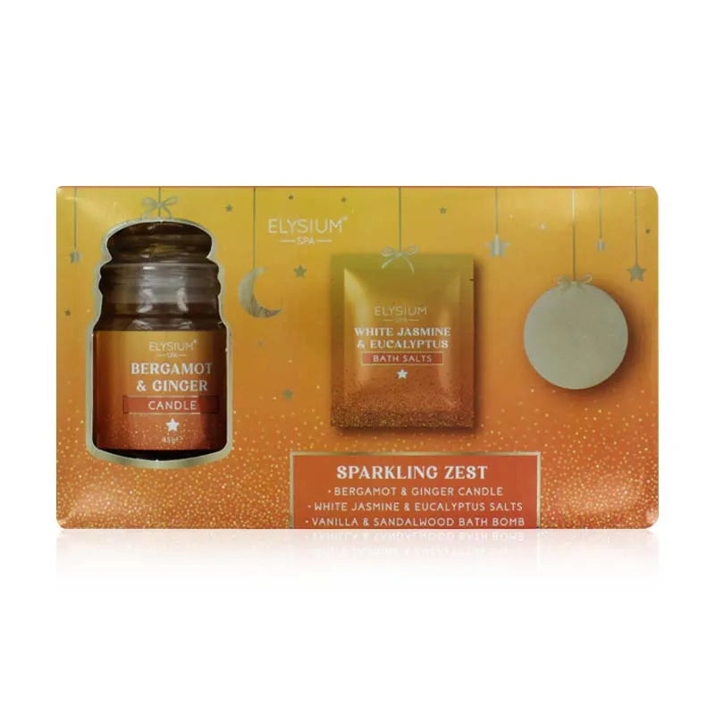 Elysium Spa Salts Bath Bomb Zest Gift Set (Pack of 6)